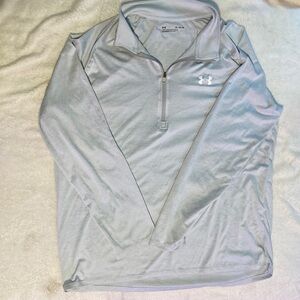 Under Armour Silver Quarter-Zip Top